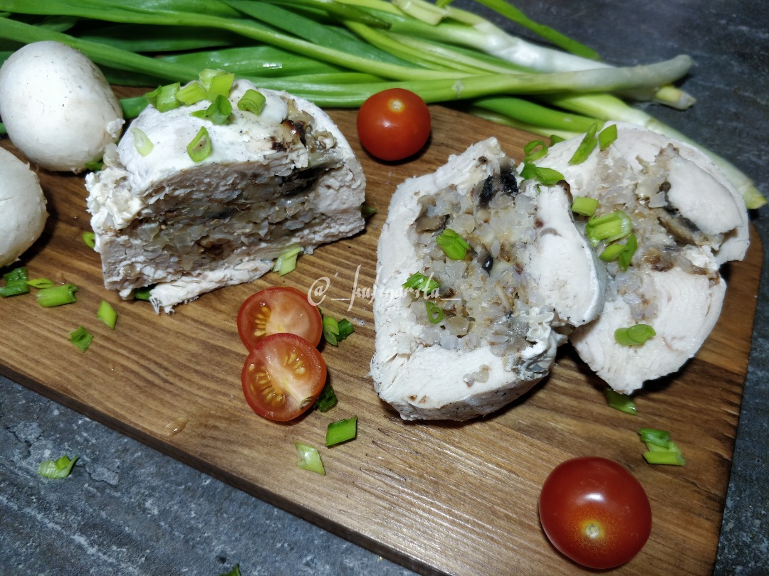 Фото 58 — Гречка с грибами и курицей