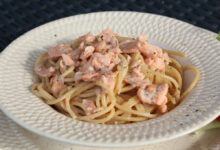 Photo of Паста с лососем и шпинатом